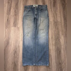 Ariat Men's M4 Low Rise Boot Cut Jeans Blue Sz 34x34 (36x34) Western Cowboy